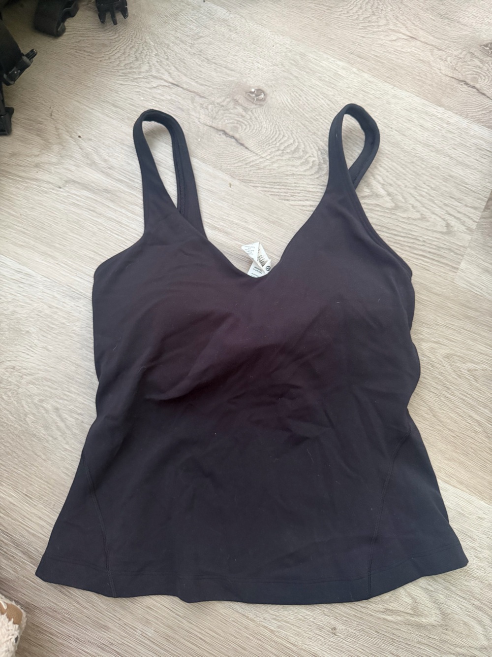 Black lululemon long align top